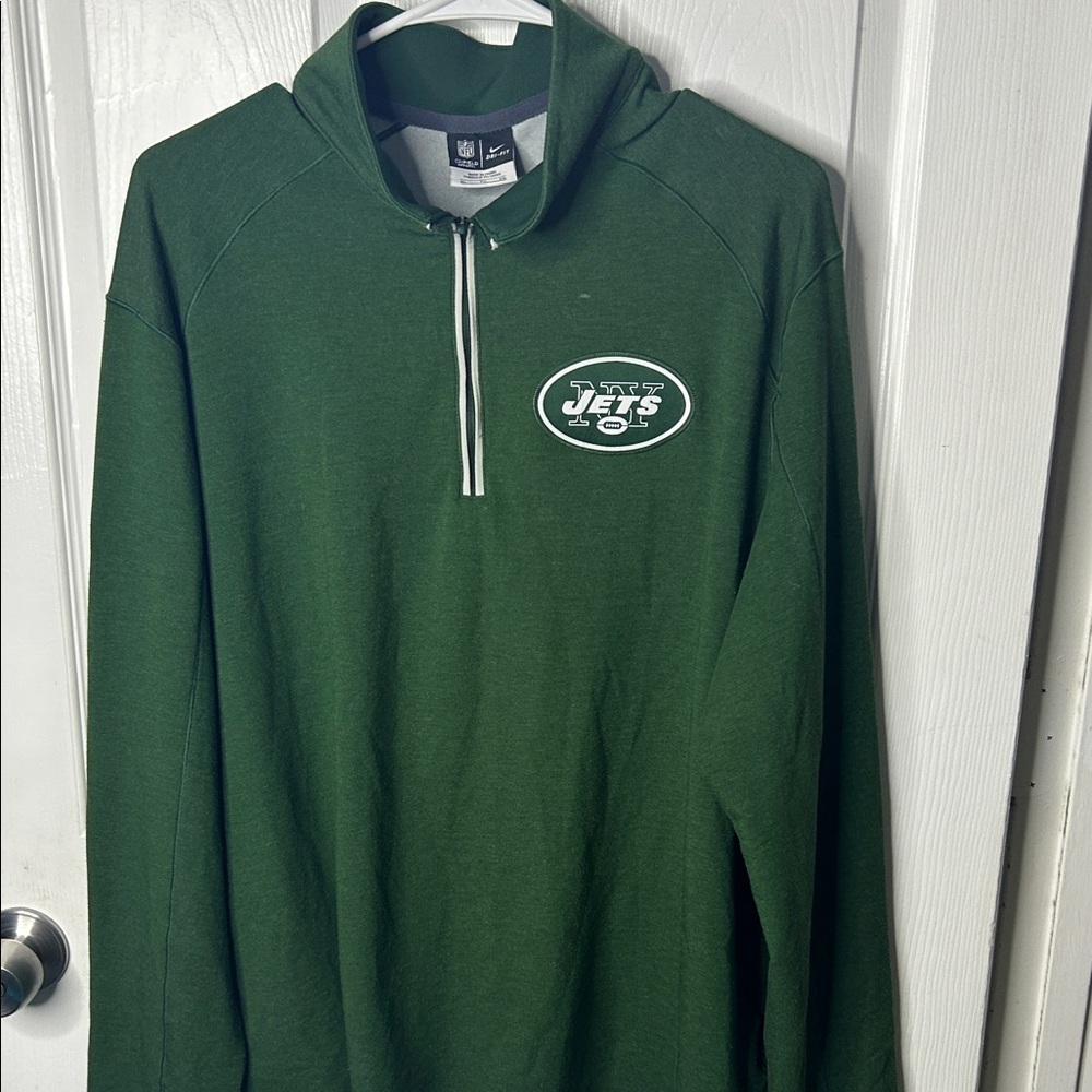 NFL Green Jets Half-Zip Hoodie